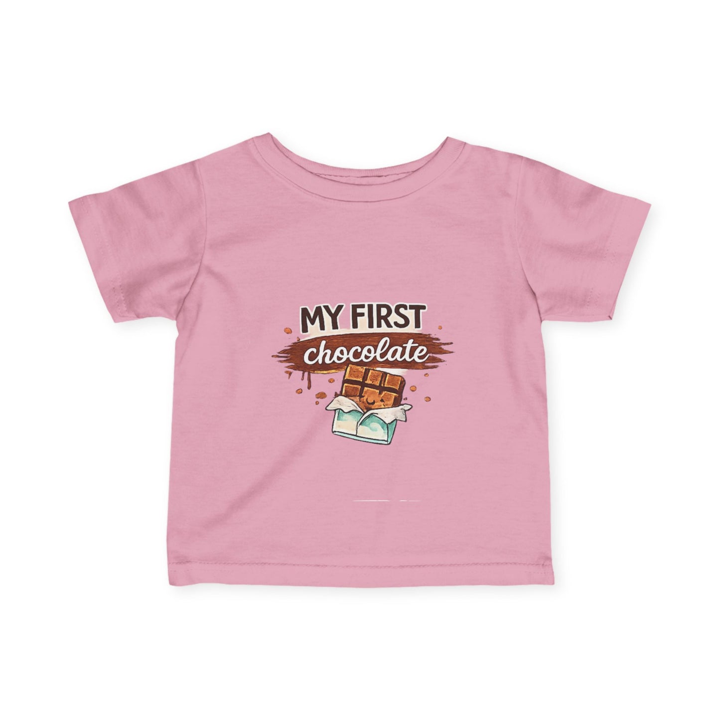 Infant Tee - "My First Chocolate" Cute Baby Graphic Shirt
