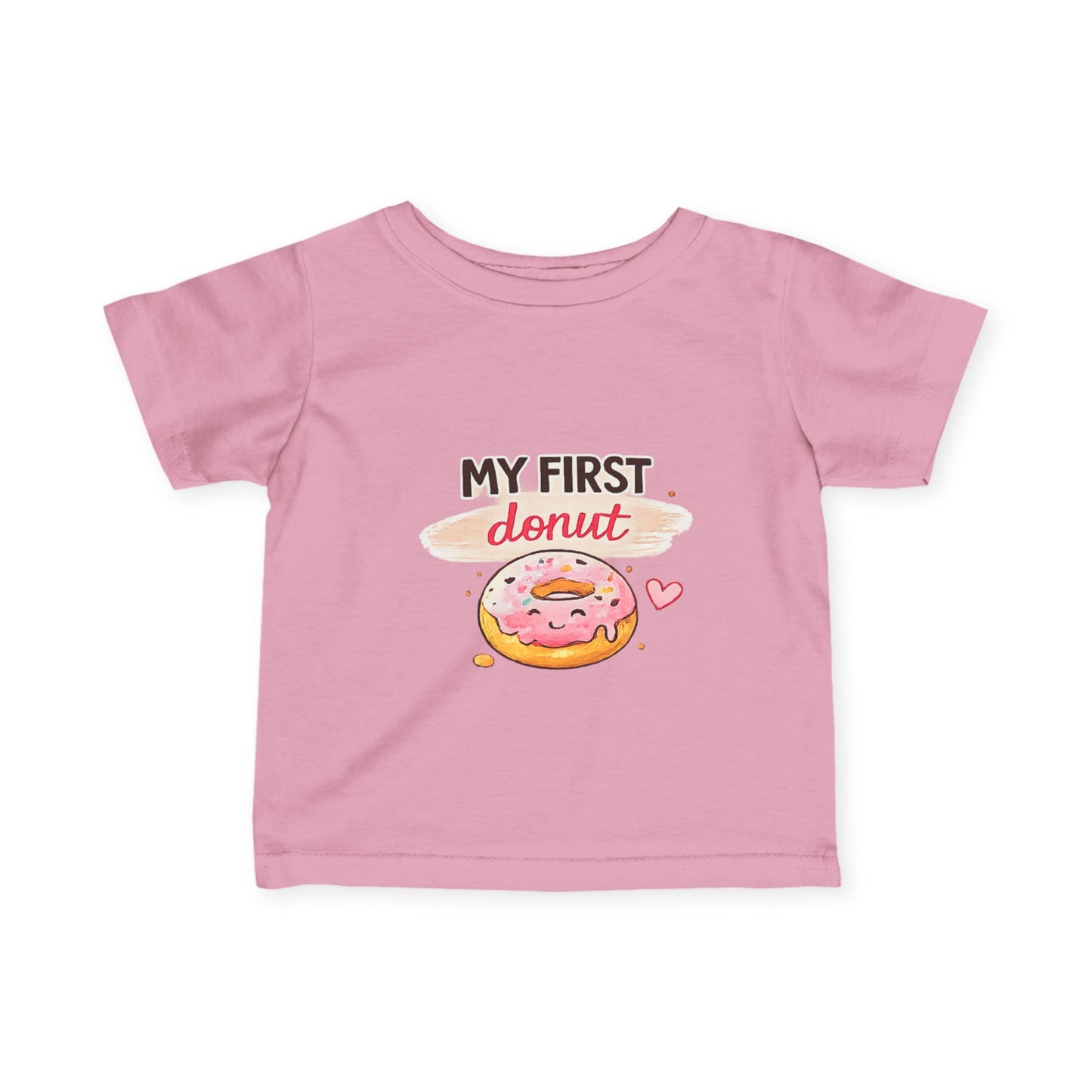 Infant Tee — "My First Donut" Cute Baby Shirt | Newborn Photo Prop & First Birthday Outfit