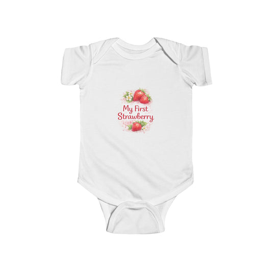 "My First Strawberry" Onesie