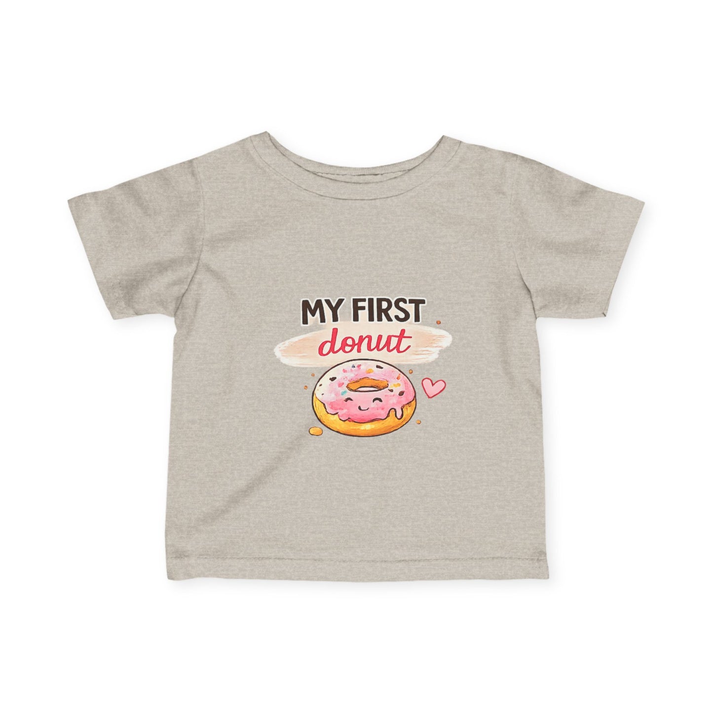 Infant Tee — "My First Donut" Cute Baby Shirt | Newborn Photo Prop & First Birthday Outfit