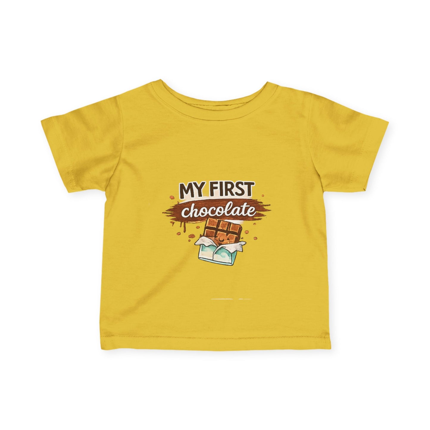 Infant Tee - "My First Chocolate" Cute Baby Graphic Shirt