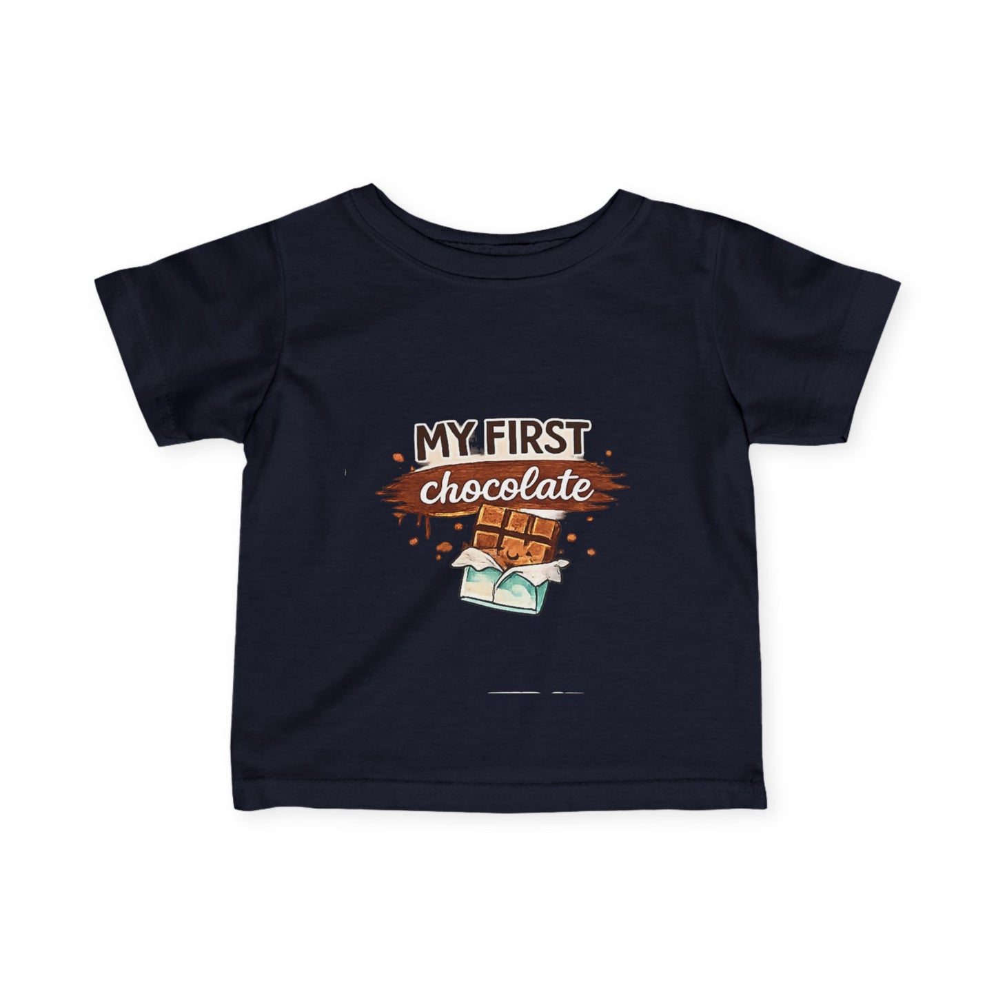 Infant Tee - "My First Chocolate" Cute Baby Graphic Shirt