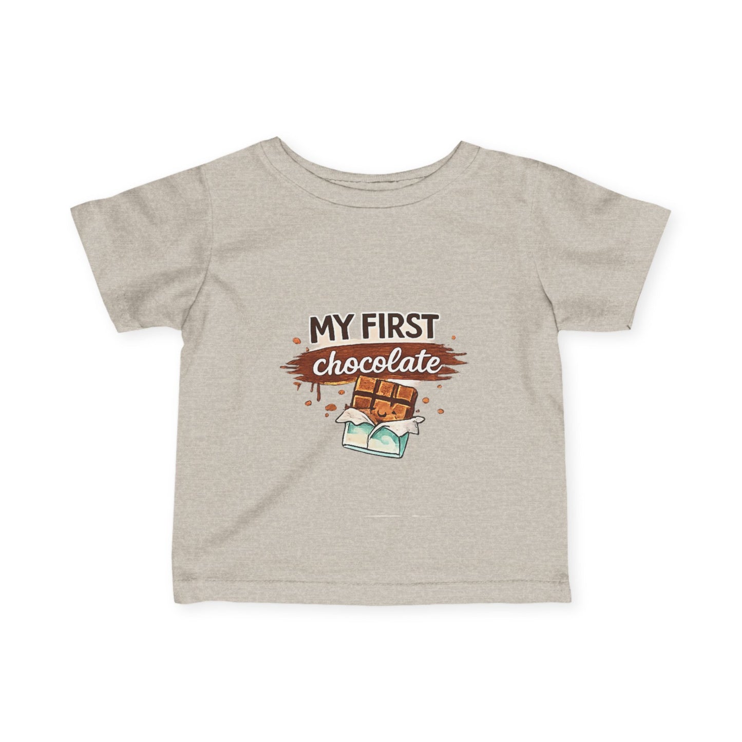 Infant Tee - "My First Chocolate" Cute Baby Graphic Shirt